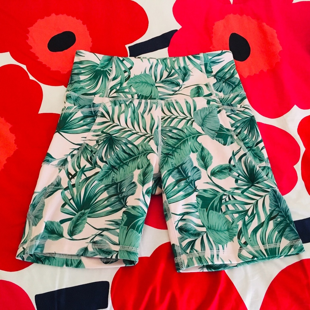 Plant-Themed Legging Shorts
